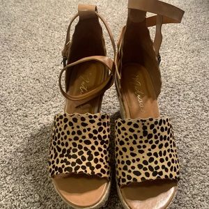 Matisse Leopard Wedges